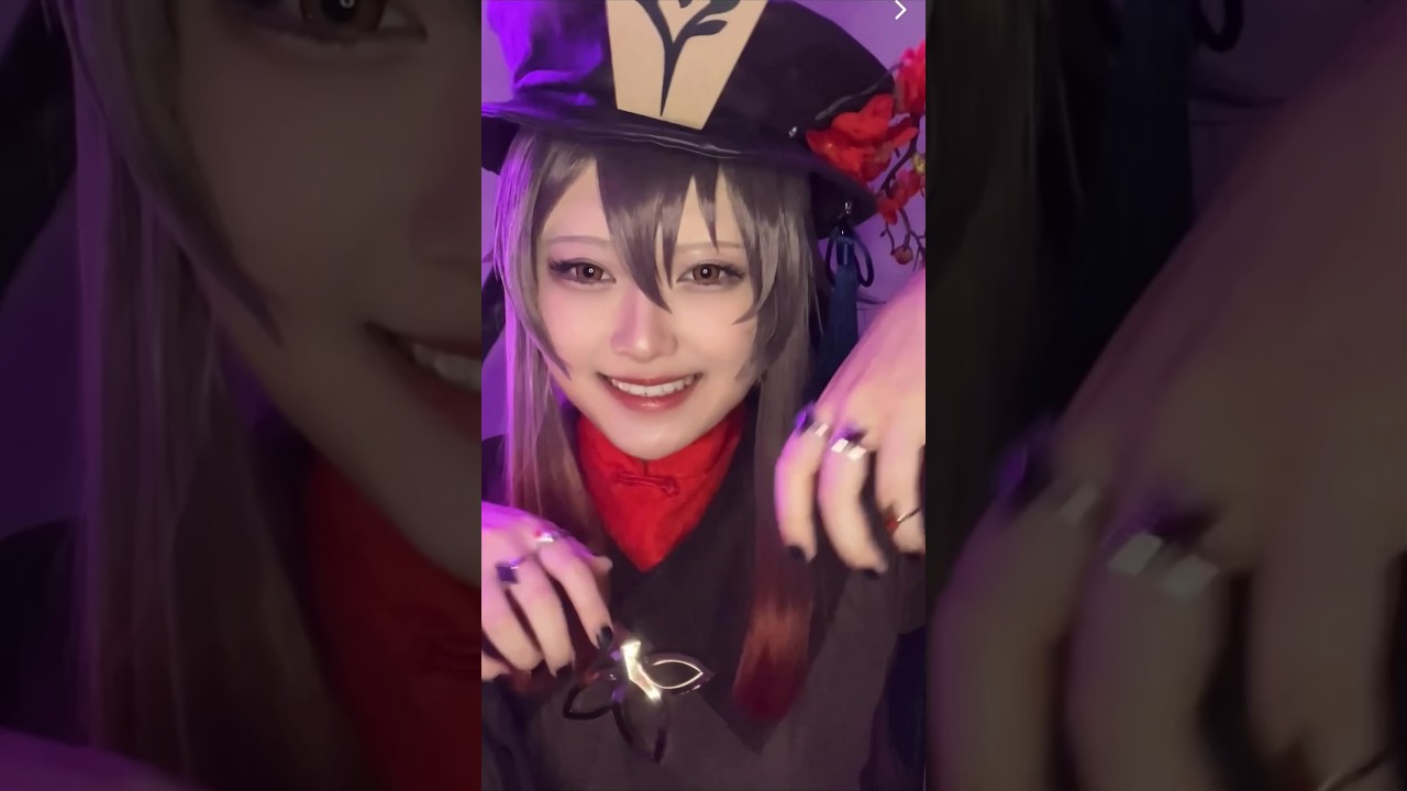 胡桃のコスプレメイク👻#cosplay #makeup #原神