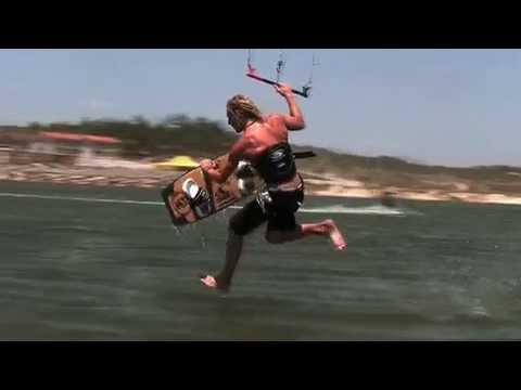 Kitesurfer walks on water: Awesome 'Jesus Walk' trick.