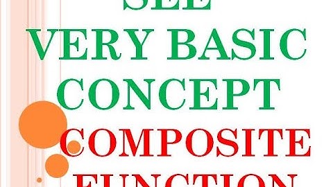#SEE_Very_Basic concept on Composite function by Nabin Sir
