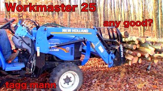 A day in the woods with the Workmaster 25 New Holland tractor