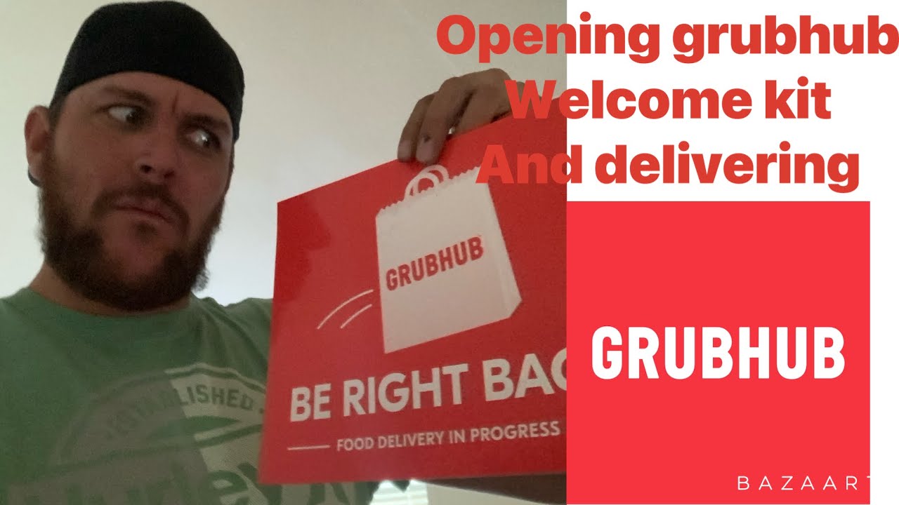 Opining my Grubhub kit and my first grubhub orders a day in the