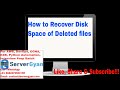 How to recover disk space of deleted files | What is lsof command