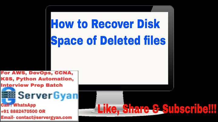 How to recover disk space of deleted files | What is lsof command