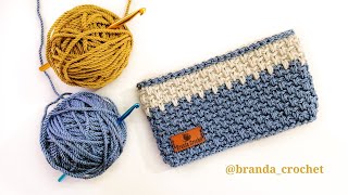 كروشيه بورتفيه بخيط المكرمية المصري (موديل 3) - Crochet pouch tutorial