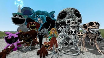 ZOONOMALY MUTATED ANIMALS VS POPPY PLAYTIME in Garry