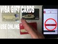 How To Use Vanilla Visa Gift Card Online 🔴 - YouTube