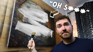 Acrylic Painting, Correcting Mistakes and a Very Special Delivery!