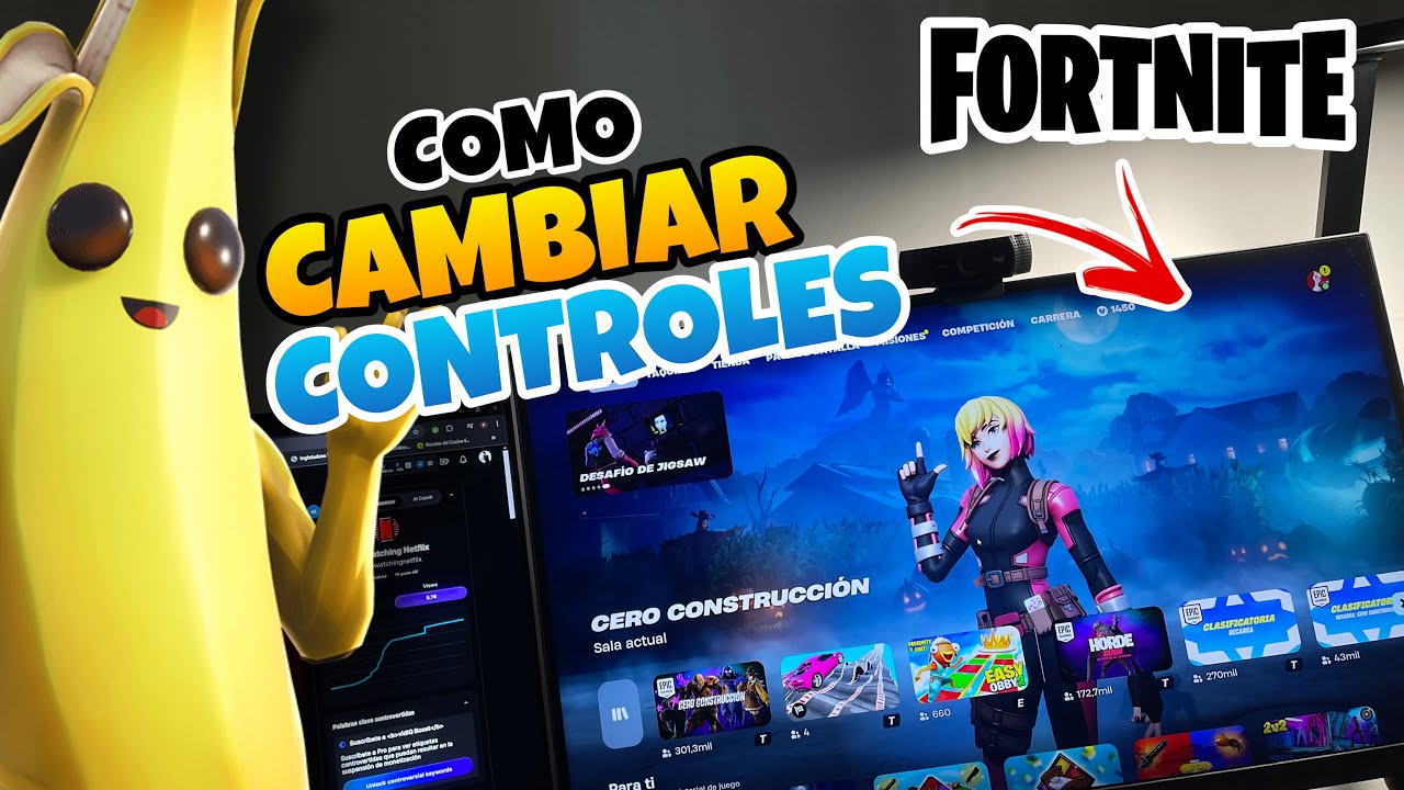 👉 Como CAMBIAR los CONTROLES de FORTNITE en PC 🔥 - YouTube