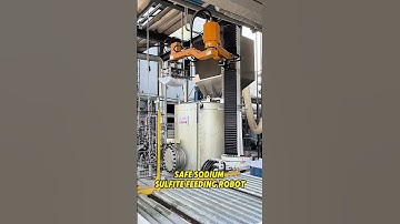 Safe Sodium Sulfite Feeding ATX Robot😎 #depalletizing #automation #palletizer #depalletizer #robot