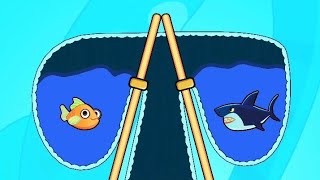 Save the fish android mobile game //pull the pin gameplay screenshot 4