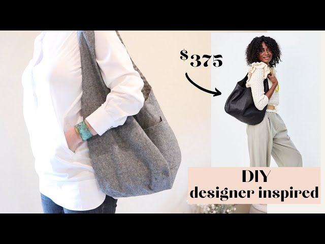 How to Make Bias Hobo Bag (Slouchy Bag) - Free Measurements