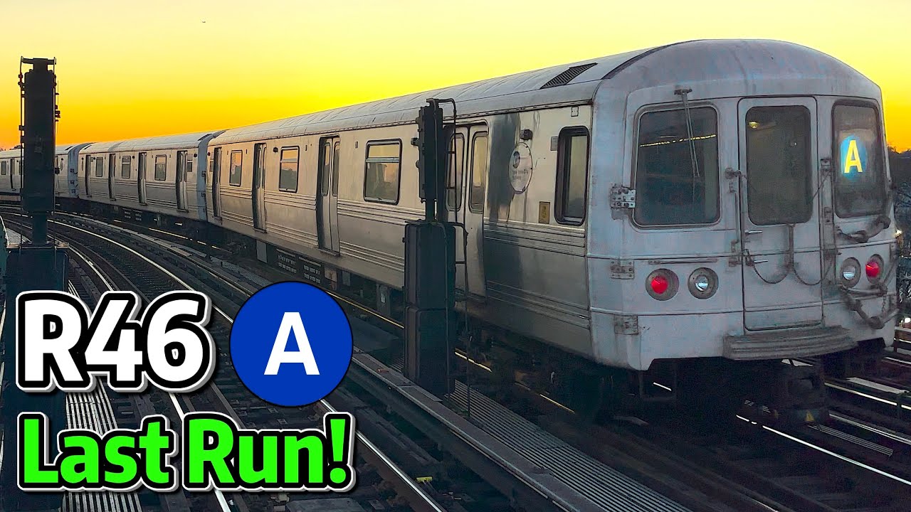 July 4th R46 ⁴ᴷ⁶⁰ Last Regularly-Scheduled Run of the R46s on the A Line! - YouTube