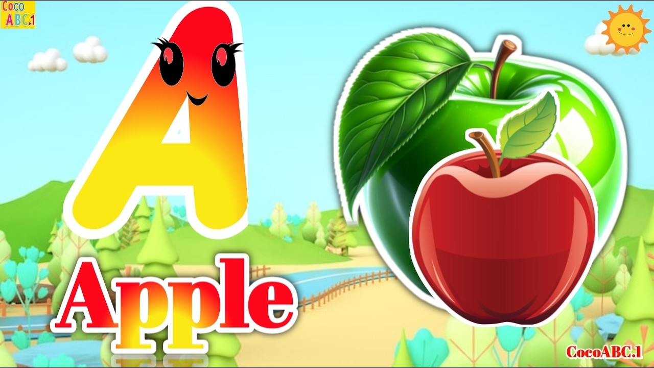 A for apple | अ से अनार | abcd | phonics song | a for apple b for ball ...