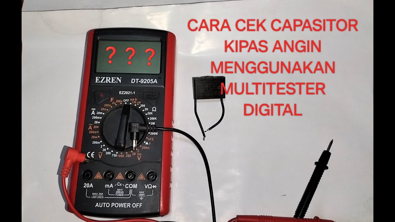 Cara mudah Cek Capasitor Kipas Angin duniayoutube YouTube
