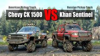 Snowrunner New Khan Sentinel vs Chevy CK 1500