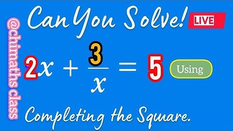 QUADRATIC EQUATIONS MASTERCLASS 04: 3 Powerful Methods to Solve Any Equation!" #math #live #fyp