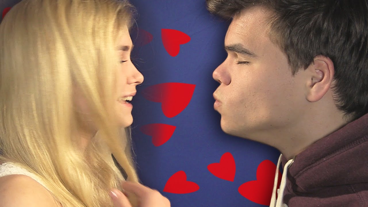 My first kiss with girlfriend! 
