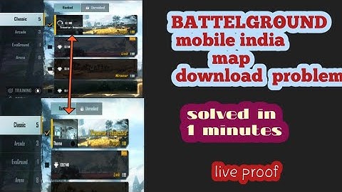 BATTELGROUND mobile india map download problem solved in 1 minutes .100% live proof #bgmi