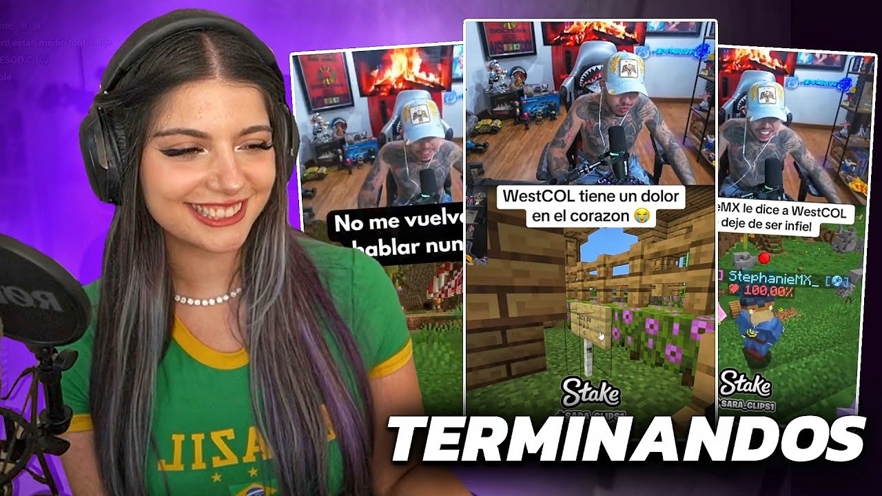 Girlofnox reacciona a clips de West después de Terminar su relación en Minecraft Julieta, Samulx 