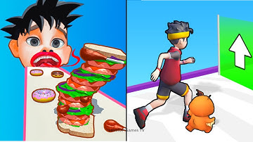 Sandwich Runner VS Robo Run - All Levels SpeedRun Android iOS Gameplay Ep35 ( 2026 )