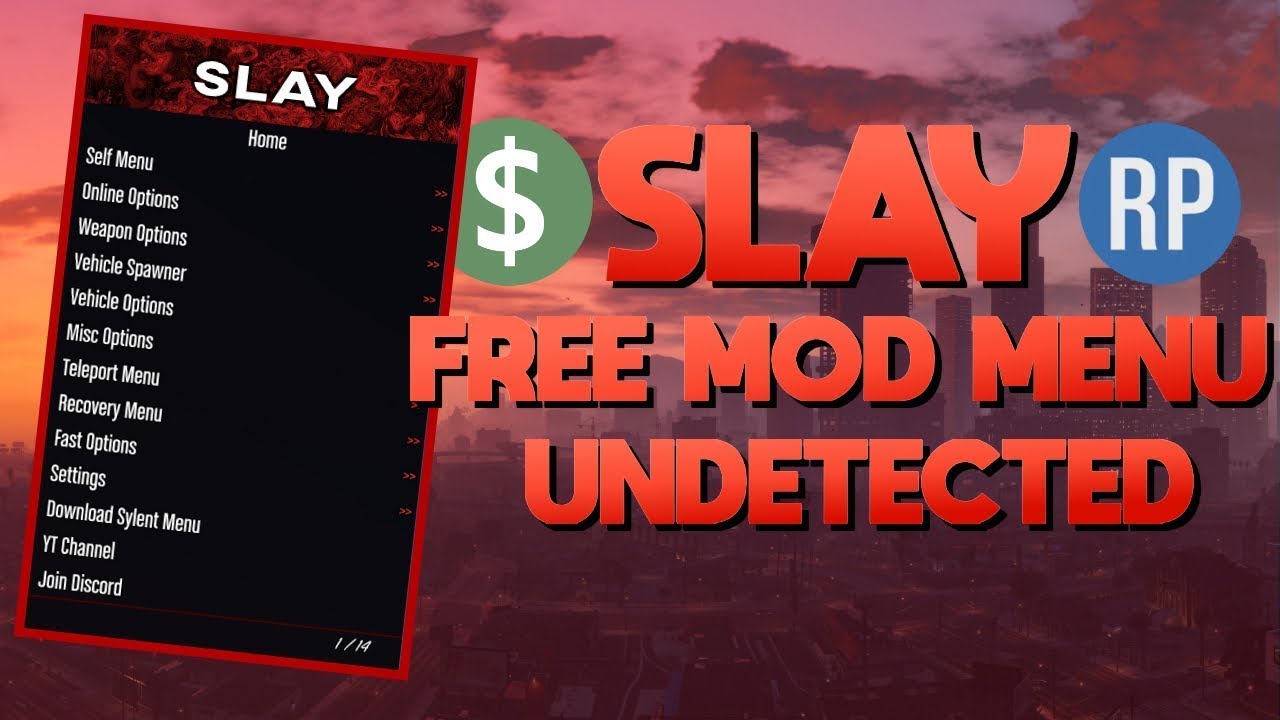 Slay 1.6.2 best free mod menu for GTA V (download in description) YouTube
