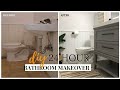 24 HOUR Challenge DIY Small Bathroom Makeover | Before &amp; After REVEAL