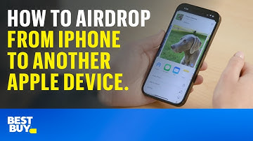 How to AirDrop from iPhone to another Apple device. Tech Tips from Best Buy.