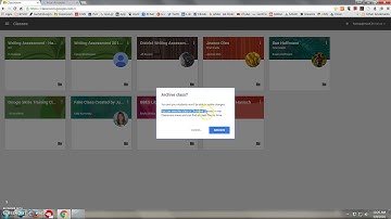 Archiving and Restoring Classes in Google Classroom