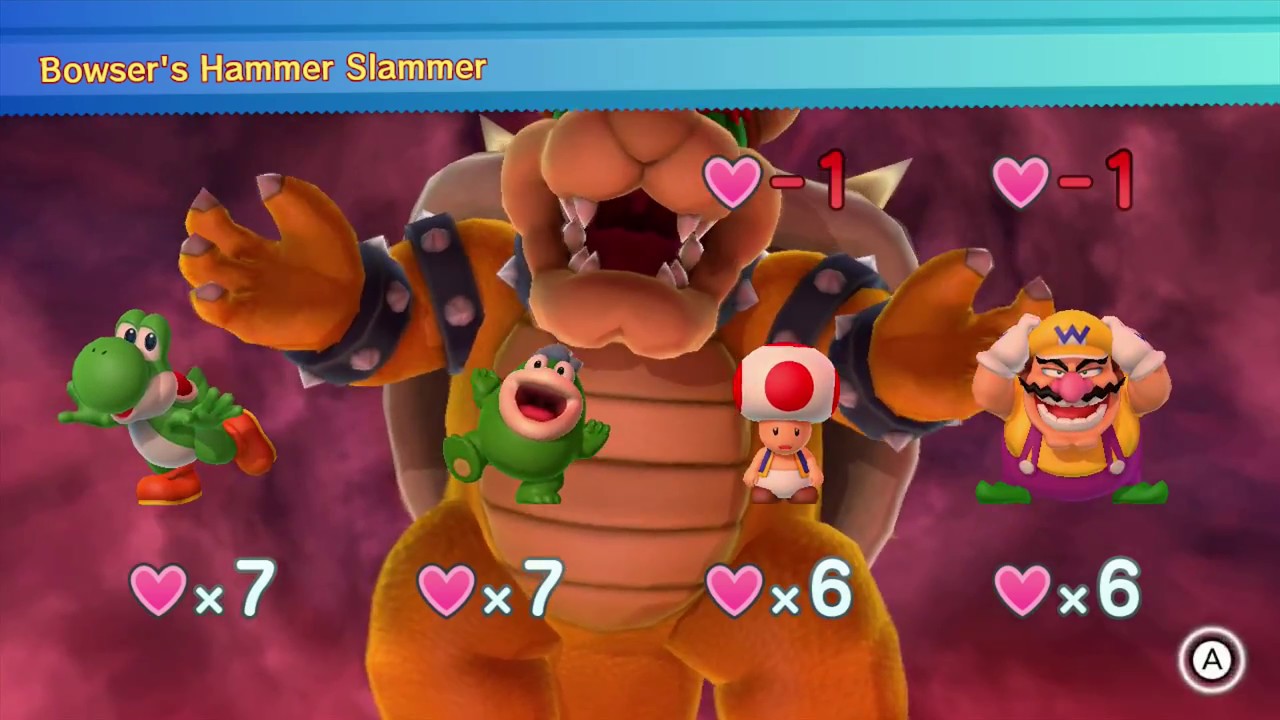 Mario Party 10 Bowser Party #11 Yoshi, Spike, Toad, Wario Mushroom Park Master Difficulty