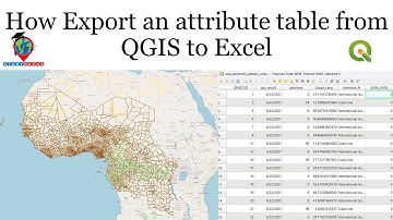 How Export an attribute table from QGIS to Excel
