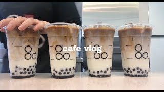 cafe vlog |  밀크티 만드는 카페 일상️음료 제조 asmr