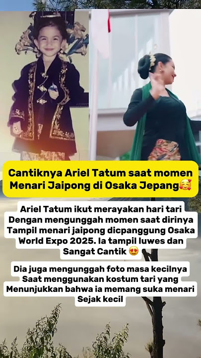 Gak Nyangka! Ariel Tatum Jaipongan di Osaka Secantik Ini #viralvideo #arieltatum #osaka #osakaexpo