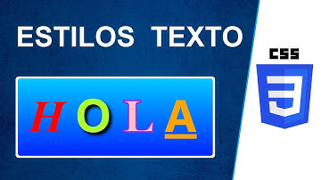 Estilos para textos con CSS