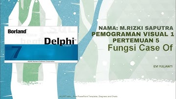 Membuat program dengan Fungsi Case Of Menggunakan Delphi 7 | Pertemuan 5 #delphi #coding