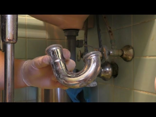 How To Repair or Replace a P-Trap or Sink Drain Pipe - YouTube