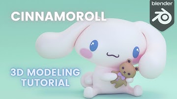 (☞ﾟヮﾟ)☞ How to make 3d Cinnamoroll in Blender 2.8 [Sanrio series]