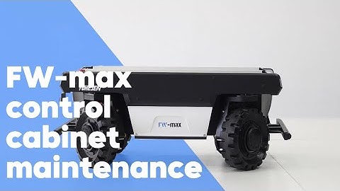 FW-max mobile robot chassis with efficient and rapid control cabinet maintenance.