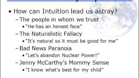 Understanding Science - Lecture 7: Intuition