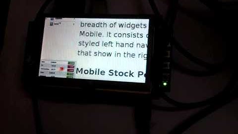 Dojo toolkit running on AM335x EVM (Mozilla Firefox on Linux)