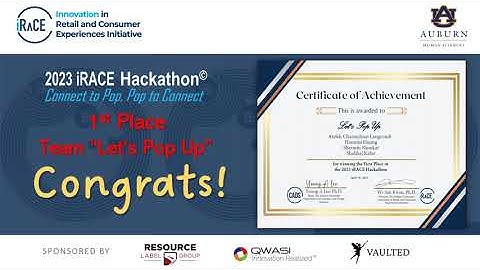 2023 iRACE IoT Hackathon© Project: 1st Place Winners