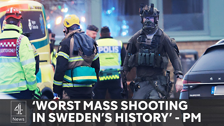 At least 10 dead in shooting at Swedish school campus