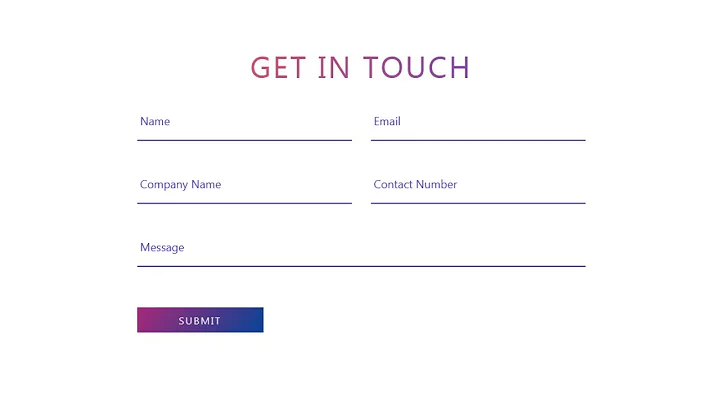 Responsive Contact Form with Floating Label Animation Using Html, CSS and Bootstrap | Web dev