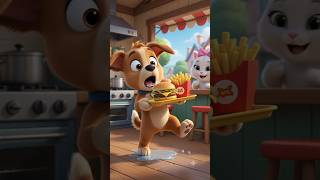 Bobby’s Doggy Food Shop Adventure 🍔 | Cute Dog Cartoon Story for Kids | Funny Animal Food Shop Story