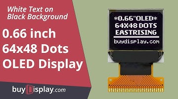Small 0.66"White 64x48 OLED Display Module,SSD1306,Serial SPI I2C