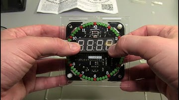 EC1515B 4-digit Rotating Clock Kit Laser Cut Case