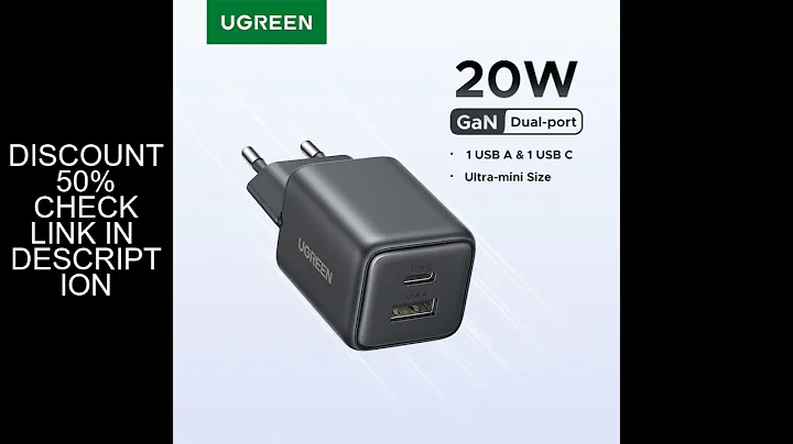 UGREEN 20W GaN Charger PD3.0 QC3.0 Mini USB C Phone Charger For iPhone 16 15 14 Pro Max Samsung S25