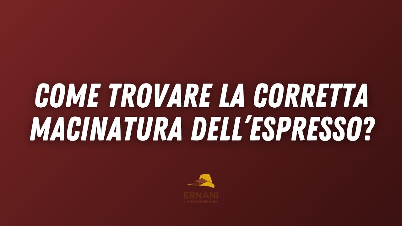 La corretta macinatura dell'espresso | CAFFÈ ERNANI