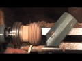 Woodturning  Candle Holder For Tee Lights Using A Bead tool.