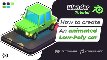 Make a low-poly car animation in Blender 3D