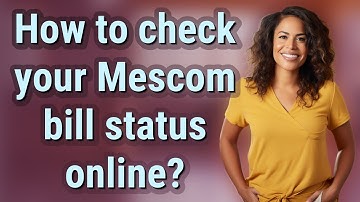 How to check your Mescom bill status online?